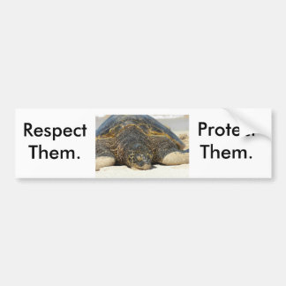 Respect. Beschermen. Bumpersticker