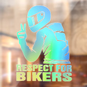 Respect Biker Motorcycle 3D Vinyl Decal Sticker (Vel 2)