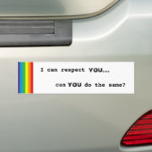 respect bumpersticker (Op auto)