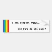 respect bumpersticker (Voorkant)