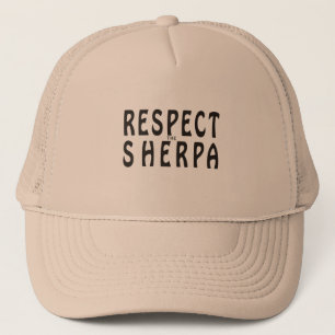 "Respect de Sherpa" bergbeklimming Trucker Pet