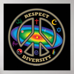 respect diversiteitsstempel poster