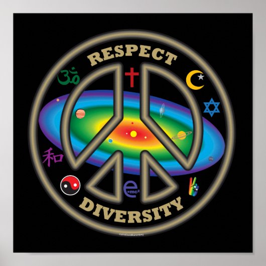 respect diversiteitsstempel poster (Voorkant)
