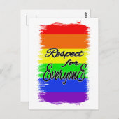 Respect for Everyone | LGBTQ+ Pride carte postale (Devant / Derrière)