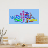 Respect, Gentillesse, Confiance, Vertus poster d'a (Cuisine)