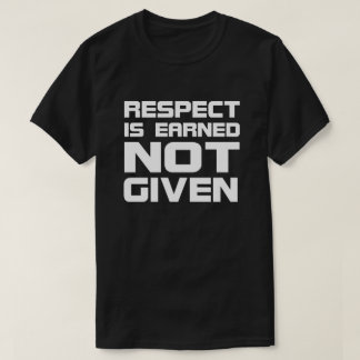 Respect is Basic Dark-Tshirt T-shirt
