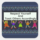 Respect Jezelf Sticker (Voorkant)
