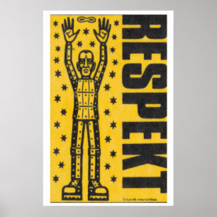 Respect - Matchbox Print - Esthetische Muurkunst