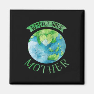 Respect moeder planeet Climate Change Cute Earth D Magneet