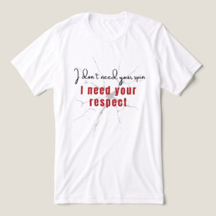 Respect, niet spin – Disability Pride Empowerment Tri-Blend Shirt
