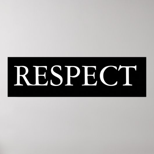 respect poster (Voorkant)