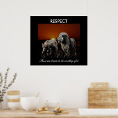 respect poster (Keuken)