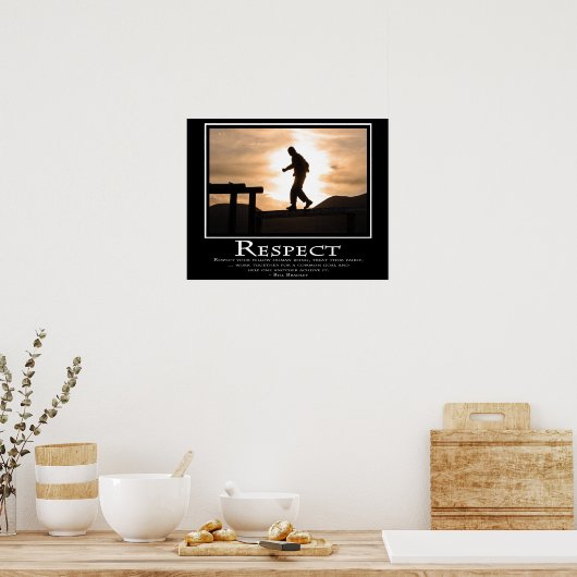 respect poster (Keuken)