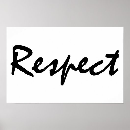 respect poster (Voorkant)
