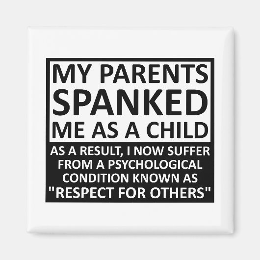 Respect pour les autres Aimant drôle (Devant)