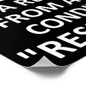 Respect pour les autres Poster drôle (Coin)