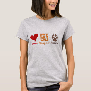 RESPECT RESPECT RESCUE Animal Rescue & Adoption T-shirt
