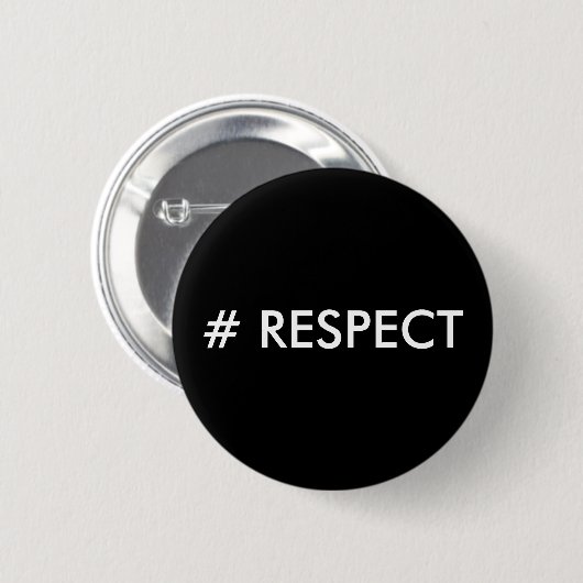 # RESPECT RONDE BUTTON 5,7 CM (Voorkant /achterkant)