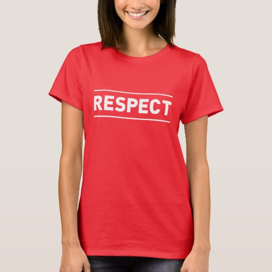respect t-shirt (Voorkant)