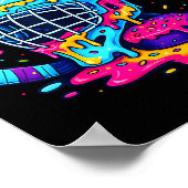 Respect The Drip Ice Hockey Stick &amp; Puck Dripn Poster (Hoek)