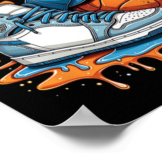 Respect The Drip Sneaker Swag Sketll Street Style Poster (Hoek)