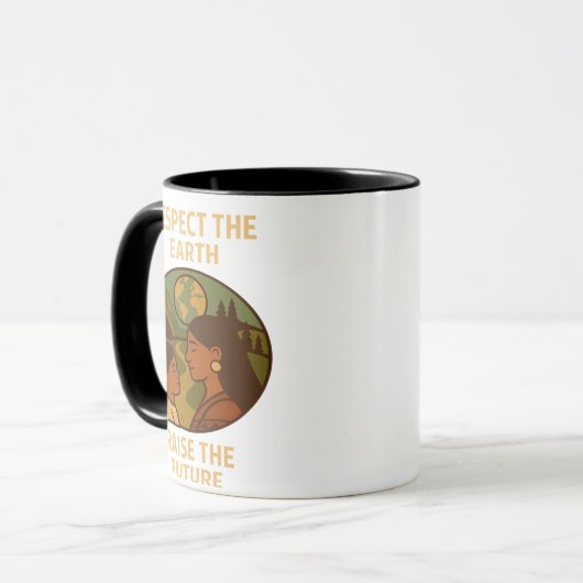 Respect the Earth, Raise the Future Mok (Voorkant links)