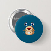 Respect The Groundhog Day Funny Groundhog Face  Ronde Button 5,7 Cm (Voorkant /achterkant)