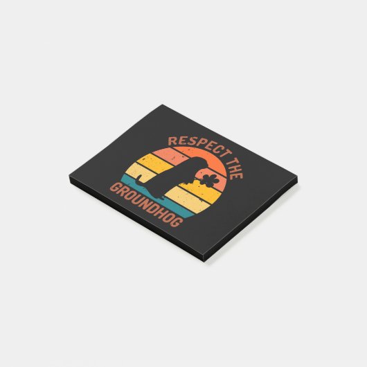 Respect The Groundhog Post-it® Notes (Schuin)