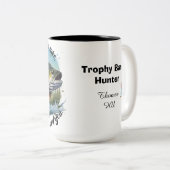 Respect The Lake And You Will Be Rewarded Tweekleurige Koffiemok (Voorkant rechts)