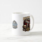 Respect the Steel – Double Edge Razor Mug (Devant droit)