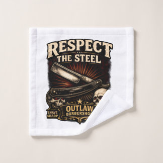 Respect the Steel Straight Washcloth