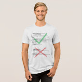 Respect Tri-Blend Shirt (Voorkant volledig)