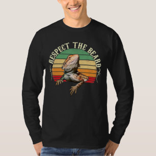 respect voor de draak van de baard t-shirt