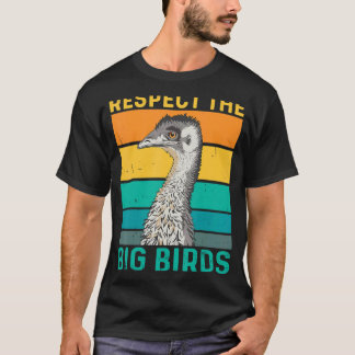 respect voor de grote vogelgriep voor een emu - vo t-shirt