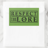 RESPECT VOOR DE MEER RECHTHOEKIGE STICKER (Tas)