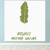Respect voor Natuur moeder Canvas Afdruk (Insitu (Houten vloer))