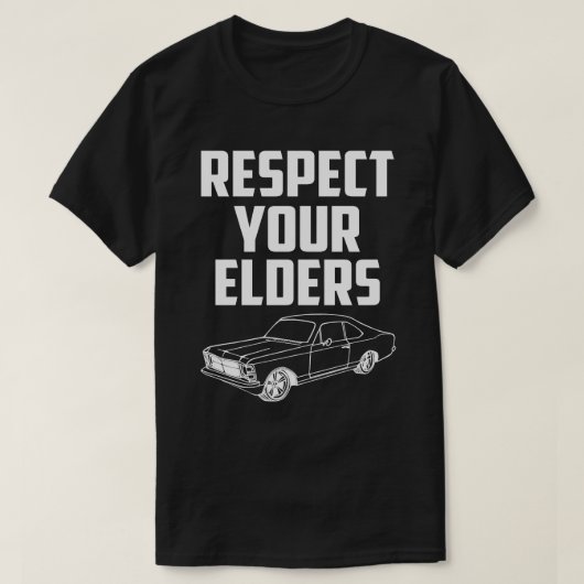 Respect voor uw ouderlingen Vauxhall Cavalier Mk I T-shirt (Design voorkant)