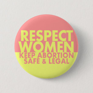 Respect Vrouwelijke keuze knop Ronde Button 5,7 Cm