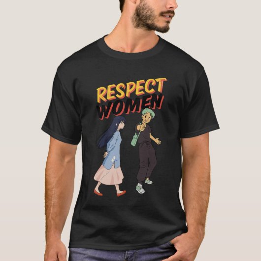 Respect Women – Empowerment Tee for Him & Her T-shirt (Voorkant)