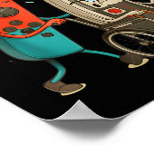 Respect Your Elders Funny Retro Gaming Clic Consol Poster (Hoek)