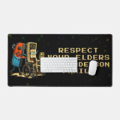 Respect Your Elders Gaming Control Retro Funny Bureaumat (Keyboard & Muis)