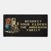 Respect Your Elders Gaming Control Retro Funny Bureaumat (Voorkant)