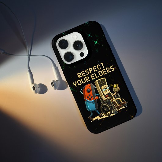 Respect Your Elders Gaming Control Retro Funny iPhone Hoesje