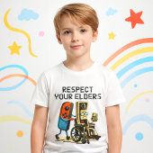 Respect Your Elders Gaming Control Retro Funny T-shirt