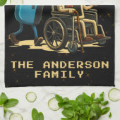 Respect Your Elders Gaming Control Retro Funny Theedoek (Gevouwen)