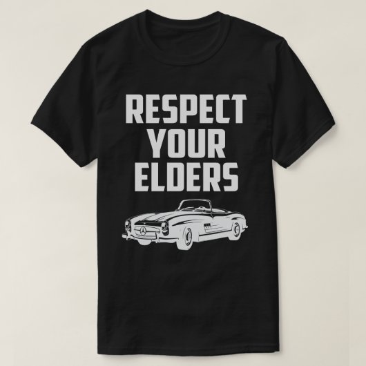 Respect Your Elders MERCEDES BENZ SL T-shirt (Design voorkant)