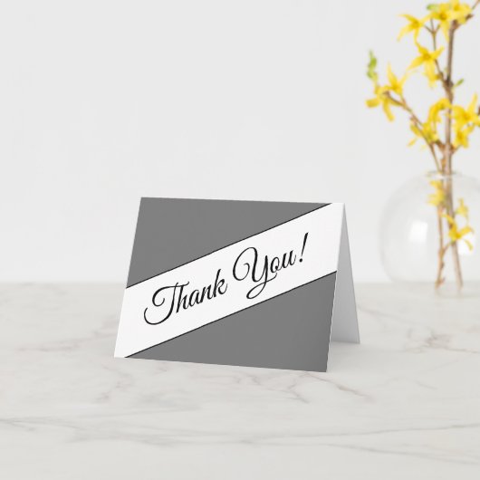 Respectable & Elegant "Dank u!" Kaart (Gele Bloem)