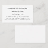 Respectable, entreprise et Carte de visite simple (Devant / Derrière)