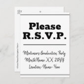 Respectable et propre "Please R.S.V.P." Carte post (Devant / Derrière)