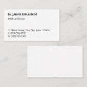 Respectable, neutre et Carte de visite d'entrepris (Devant / Derrière)